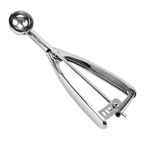 Saebye 2 Teaspoon Cookie Scoop, 1.18 Inch/30 MM Ball, 18/8 Stainless Steel Mini Ice Cream Scoop | Amazon (US)