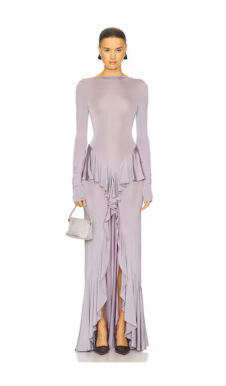 Amala Jersey Dress in Lavender | Revolve Clothing (Global)