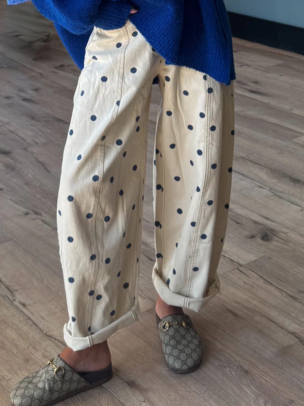 Dottie Barrel Jeans | Navy | Shop Talulah