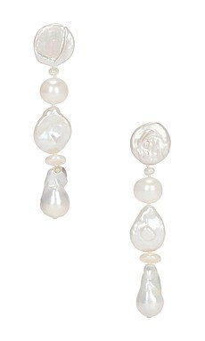 Eliou Lele Earrings in White from Revolve.com | Revolve Clothing (Global)
