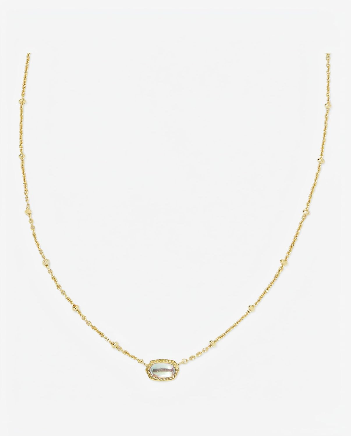 Kendra Scott Mini Elisa 14k Gold-Plated Satellite Short Pendant Necklace, Fashion Jewelry for Women | Amazon (US)