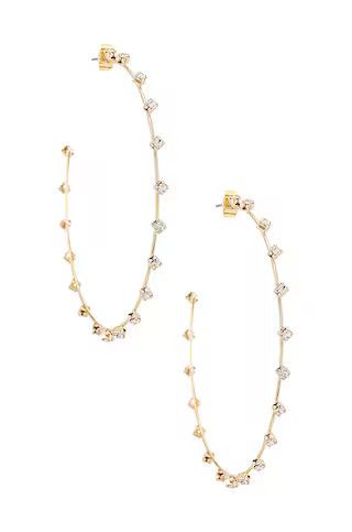Rhinestone Hoop Earrings
                    
                    Ettika | Revolve Clothing (Global)
