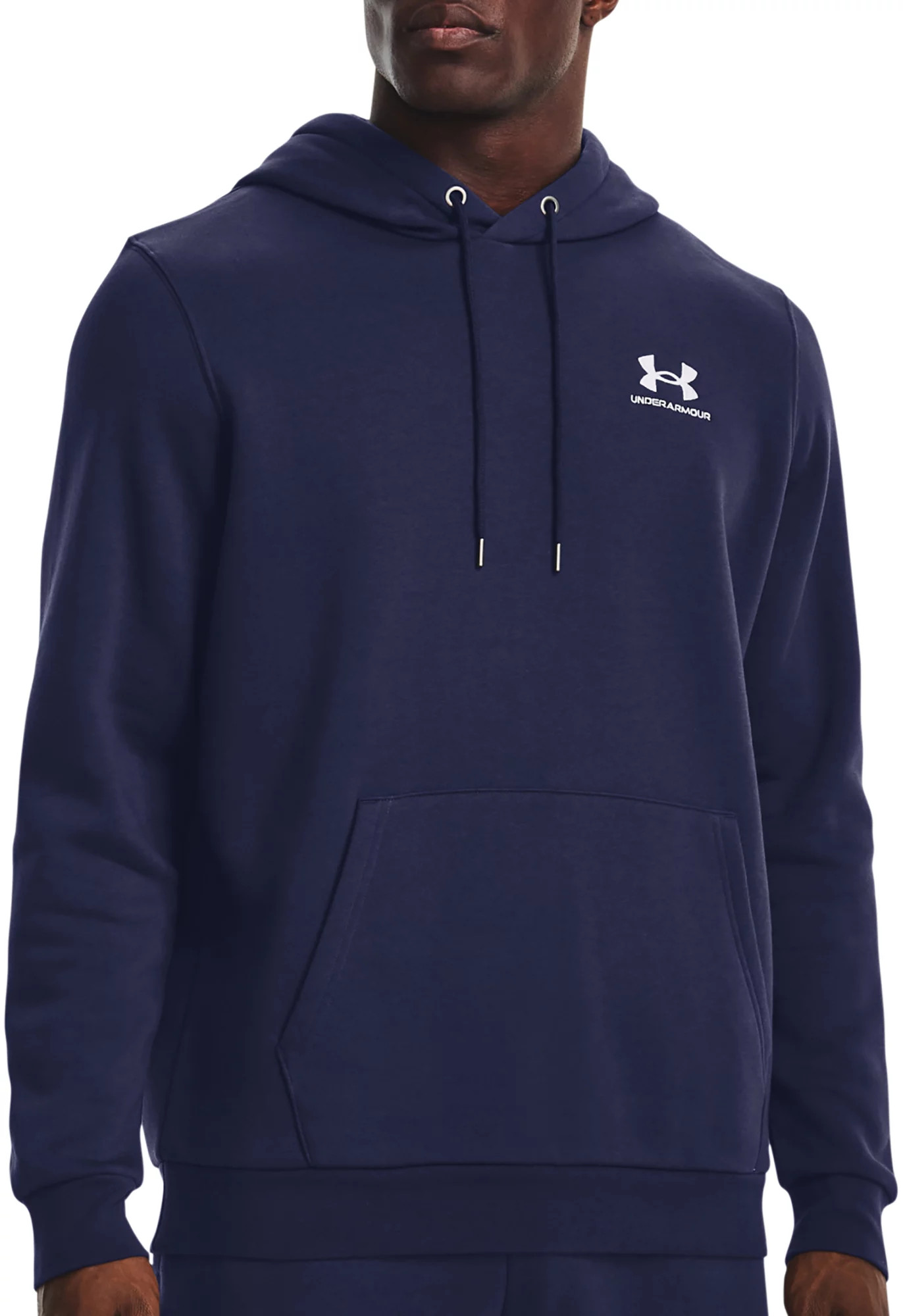 Under Armour Men's Icon Fleece Hoodie, 2XLT, Midnight Navy/White | Going Going Gone