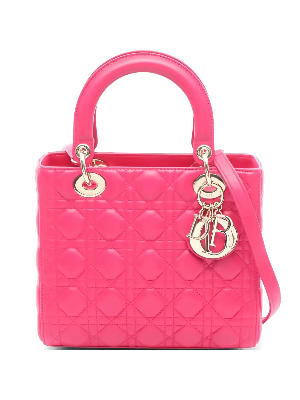 Christian Dior Pre-Owned 1993 canage leather handbag - Pink | Farfetch Global