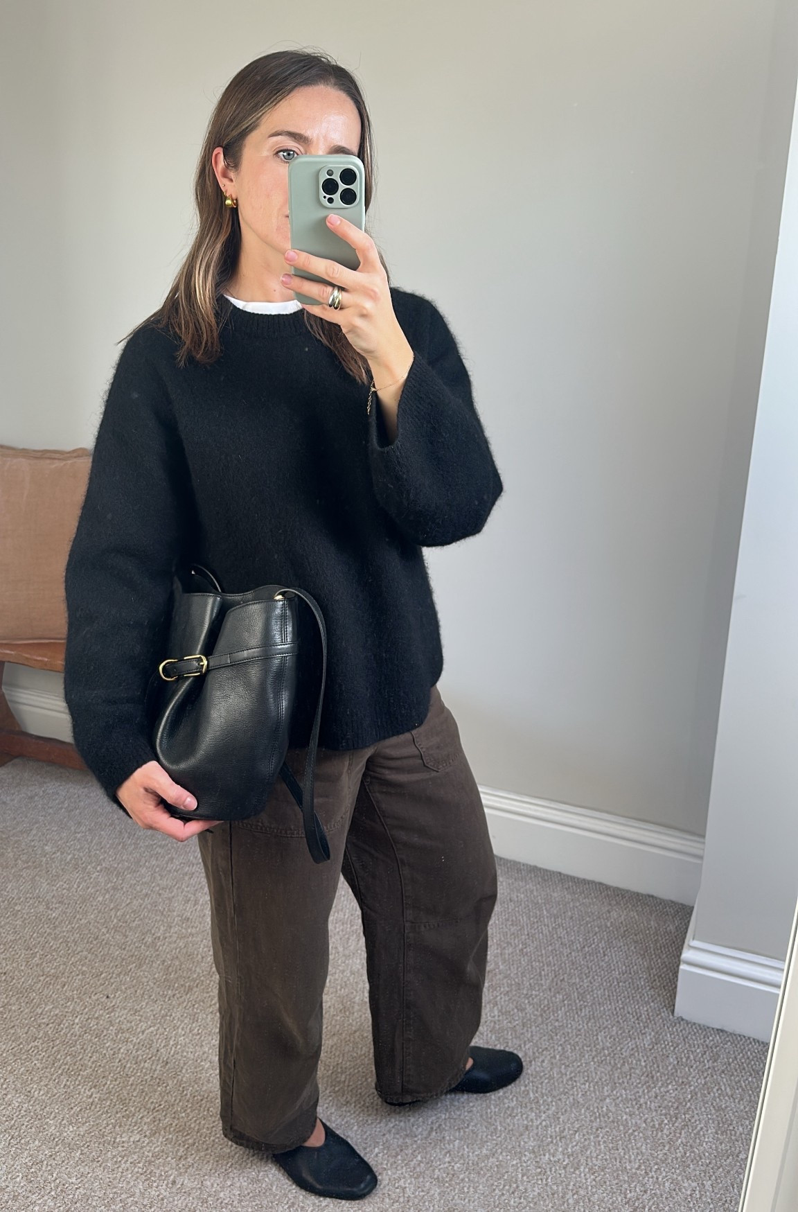 Barrel leg trousers and mohair jumper 

#LTKwinter #LTKuk #LTKautumn