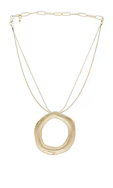 Ettika Open Circle Statement Necklace in Gold from Revolve.com | Revolve Clothing (Global)