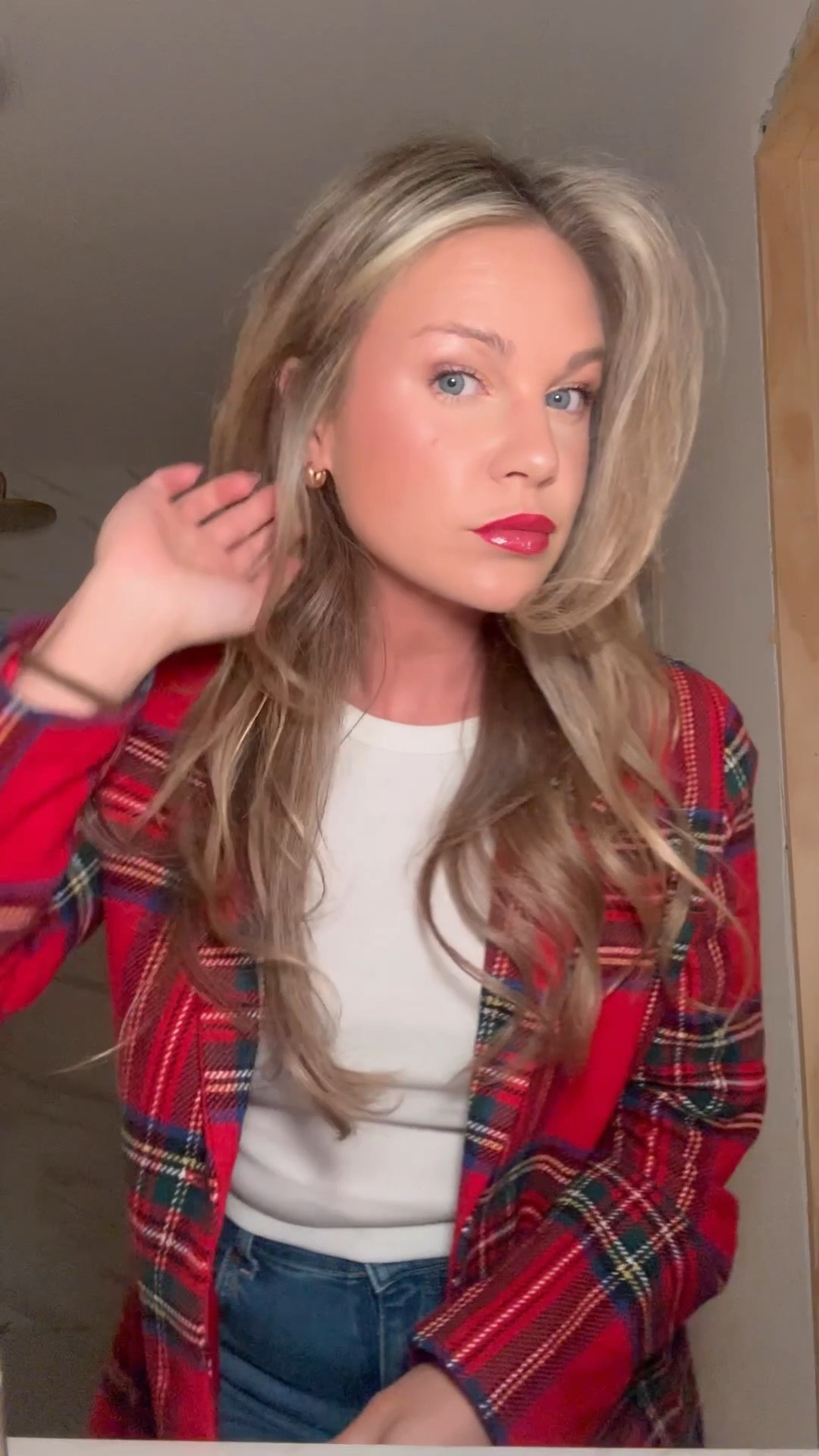 Red Christmas Blazer, Christmas outfit, holiday party outfit, holiday outfit 

#LTKGiftGuide #LTKHoliday #LTKSaleAlert