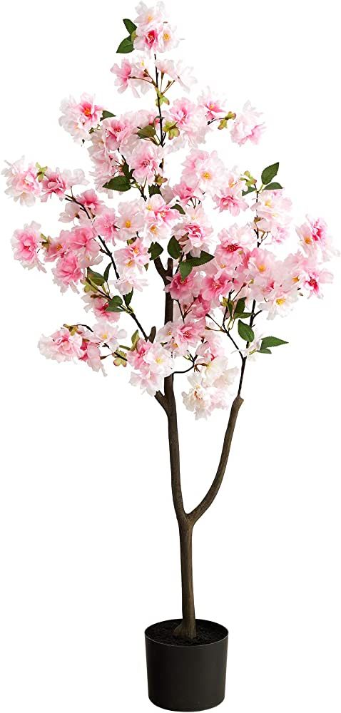 Nearly Natural 4ft. Cherry Blossom Artificial Tree, Pink | Amazon (US)