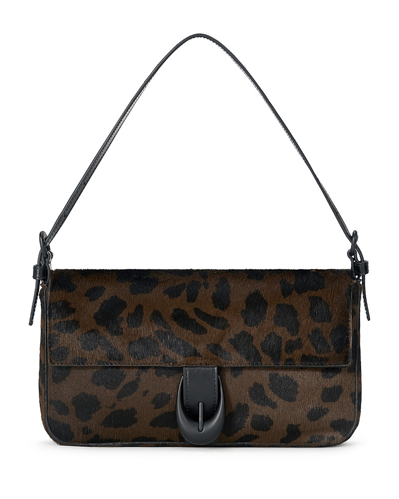 Staud Harlow Leopard Print Calf Hair Shoulder Bag | Bloomingdale's (US)