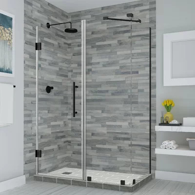 Bromley 30 x 72" Rectangle Hinged Shower Enclosure | Wayfair North America