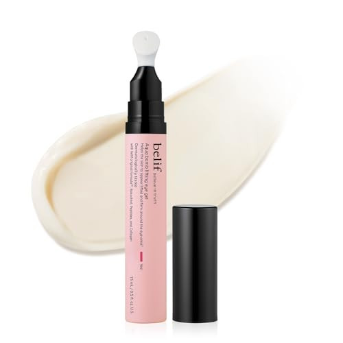 belif Aqua Bomb Lifting Eye Gel | Retinol + Collagen + Peptide for Firming & Plumping | Hyaluronic Acid for Glowy Hydration | Niacinamide for Dark Circles | Korean Skin Care | Amazon (US)