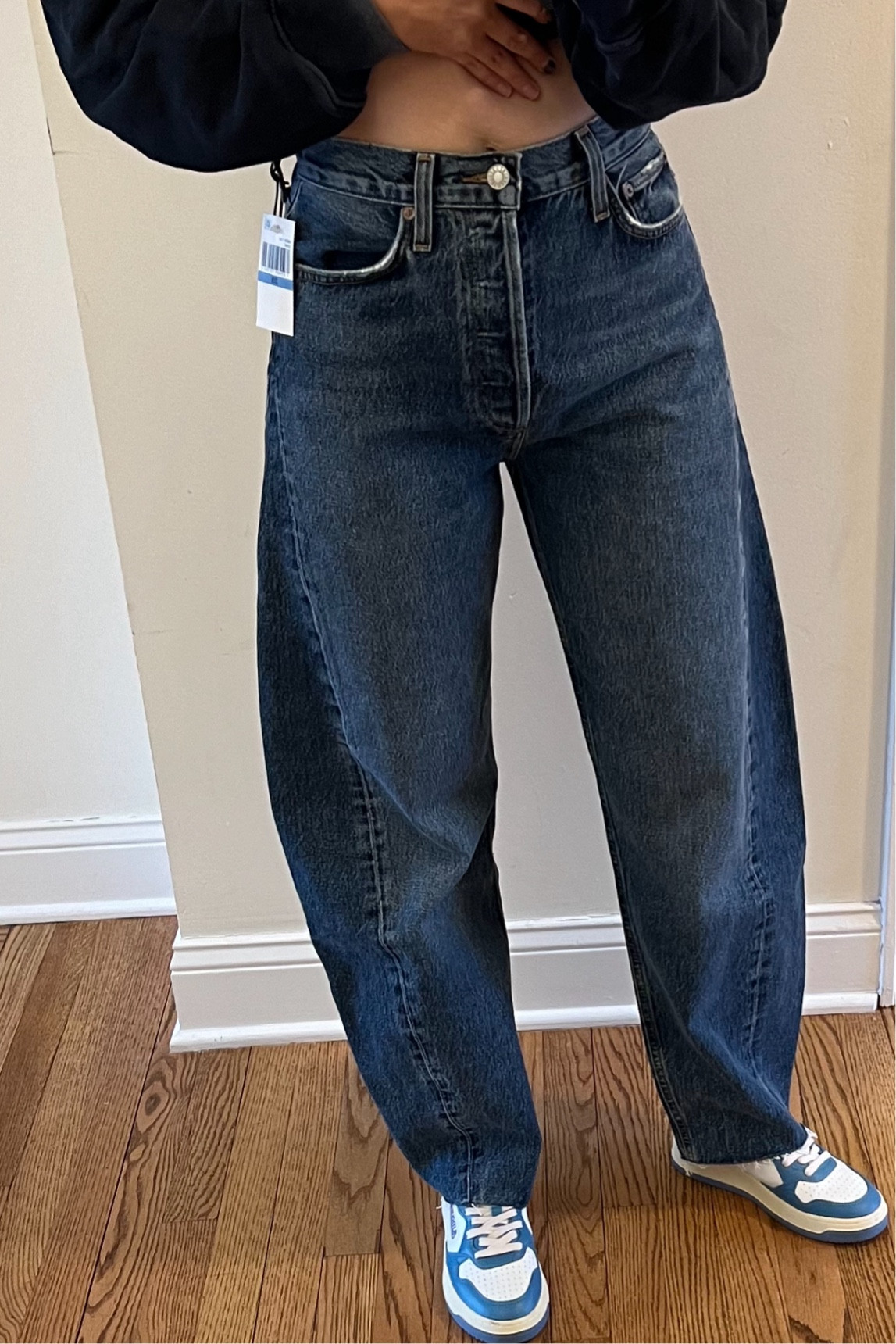 Now, it’s time to experiment with a more daring, yet surprisingly refined concept:  barrel-leg jeans also known as horseshoe or balloon shaped jeans. These jeans deliver the ideal blend of comfort and style with its exaggerated pant legs.
What better way to pair this style jean with Autry’s low top sneakers. Pairs perfectly  with a tee, tank or cropped jacket. 

#LTKSeasonal #LTKstyletip #LTKshoecrush
