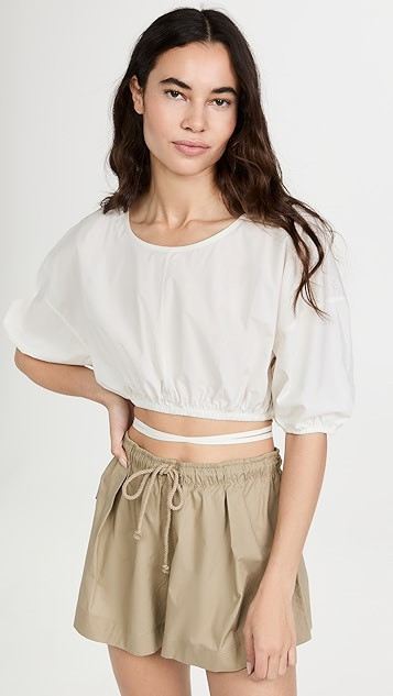 Quinn Cotton Poplin Top | Shopbop