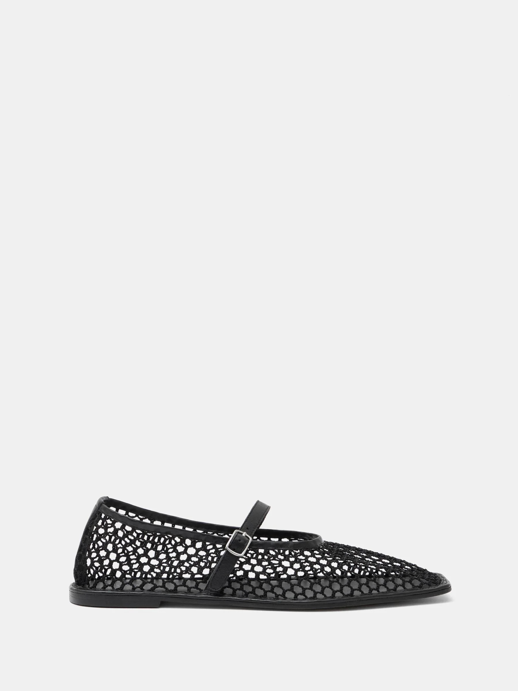 Hush Black Mesh Mary Jane Ballerina Flats US 8.5 (UK 6.5) | Next US