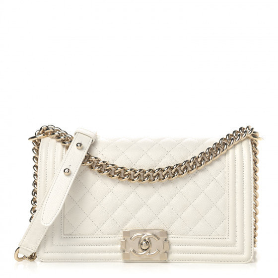 CHANEL

Caviar Quilted Medium Boy Flap White | Fashionphile