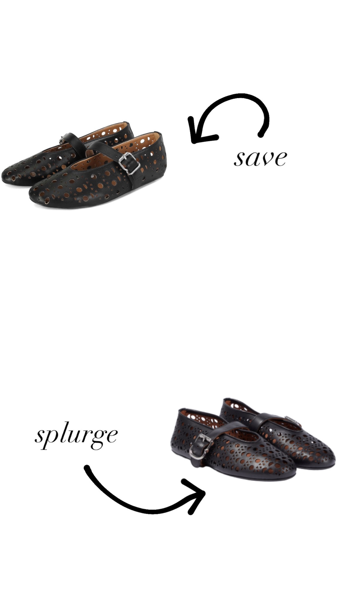 Save or splurge: perforated leather flats

#LTKFindsUnder50 #LTKStyleTip #LTKShoeCrush