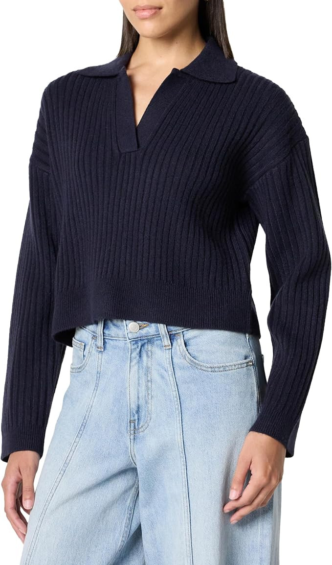 The Drop Women's Marcy Ribbed Polo Top | Amazon (US)