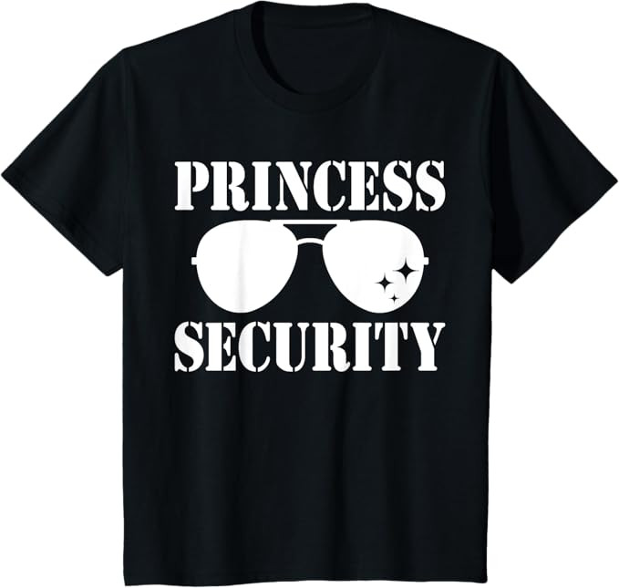 Princess Security Halloween Costume Dad Mom Boy T-Shirt | Amazon (US)