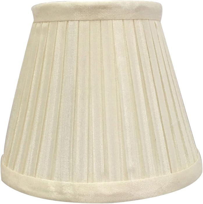 Royal Designs, Inc. CSO-1031-5EG Box Pleat Empire Chandelier Shade, 3 x 5 x 4.25, Eggshell | Amazon (US)