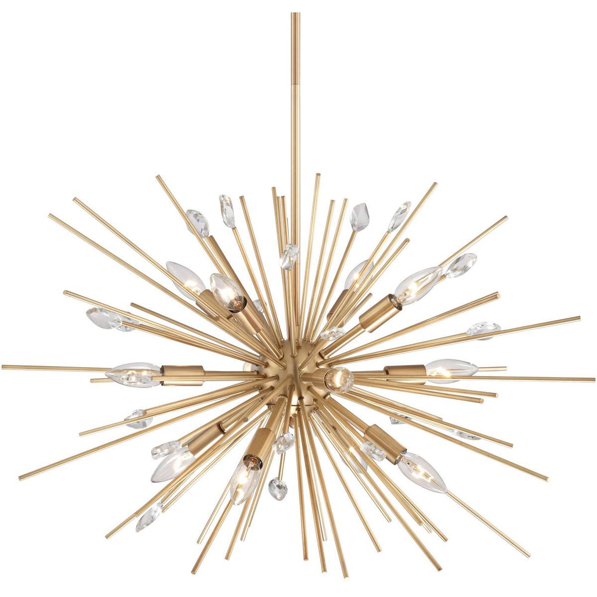 Possini Euro Design Janae Plated Gold Chandelier 29 1/2" Wide Modern Sputnik 12-Light Fixture for... | Target
