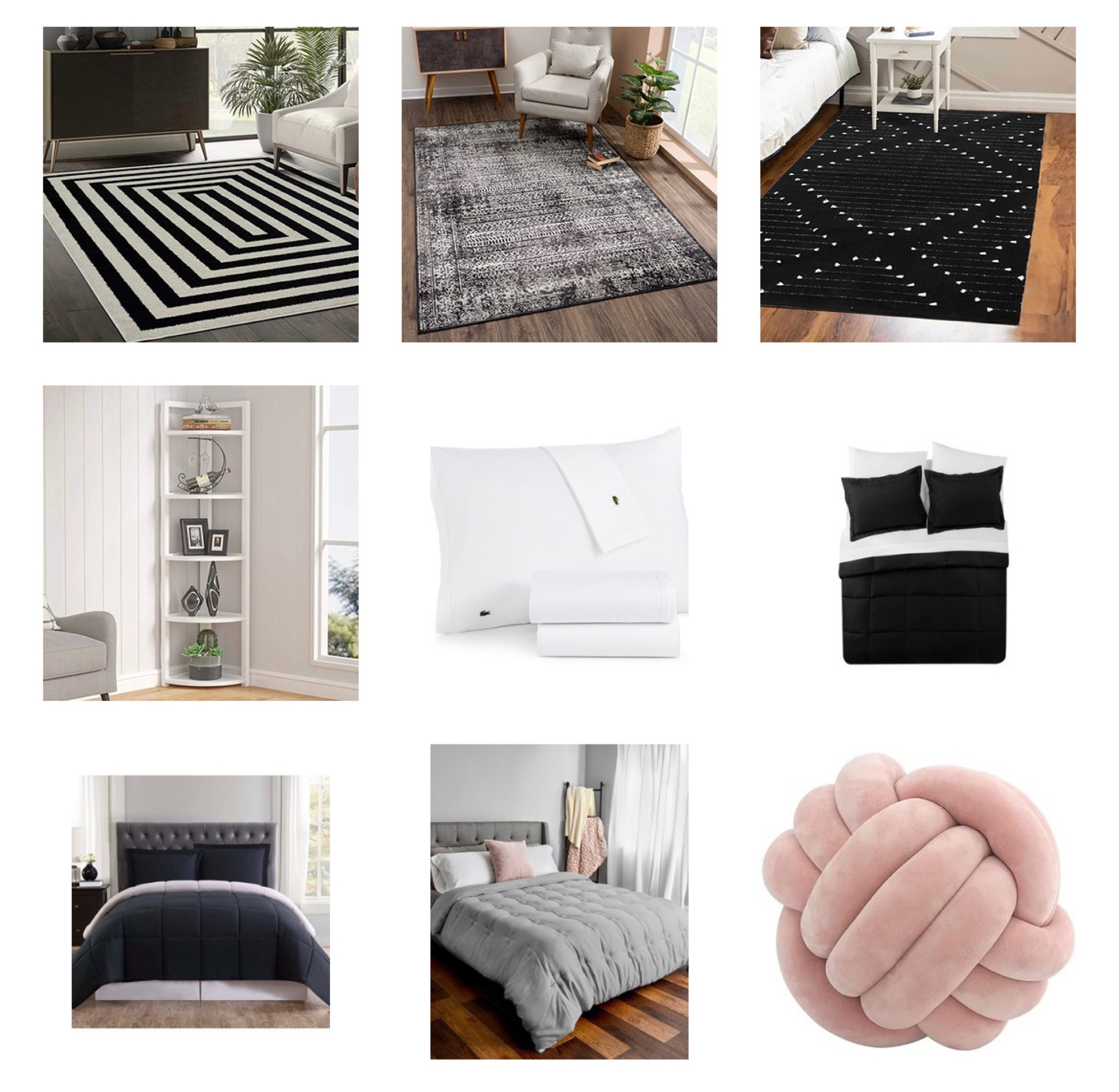 Home bedding - lacoste sheet set - king size comforter - queen size comforter - corner shel unit - teens bedrooms - bedding sets- area rugs - black and white decor #LTKSale 

#LTKSeasonal #LTKhome