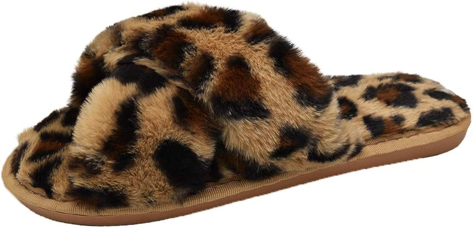 HUMIWA Womens Faux Fur Slippers Warm Fussy Flip Flop House Slippers Open Toe Home Slippers for Gi... | Amazon (US)
