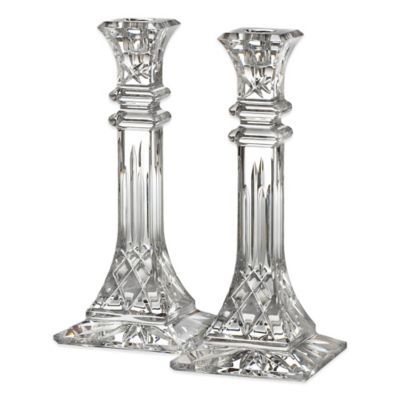 Waterford Lismore Crystal Candlestick (Set of 2) | Bed Bath & Beyond