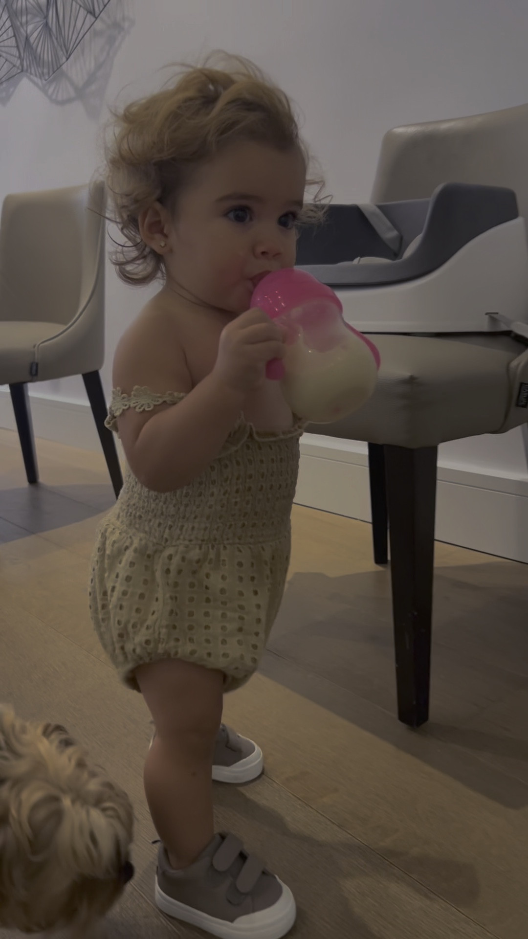 Baby girl mini tennis shoes in taupe color for early walkers :)

#LTKfamily #LTKbaby #LTKunder50