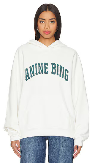 Harvey Sweatshirt in Ivory & Dark Sage | Revolve Clothing (Global)