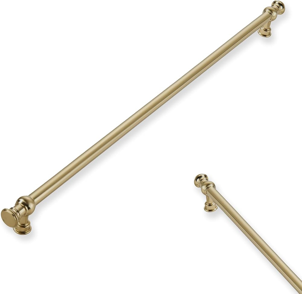 2-Pack 12inch(305mm) Hole Center Brushed Brass Cabinet Pulls Solid Heavy Duty Kitchen Cabinet Har... | Amazon (US)