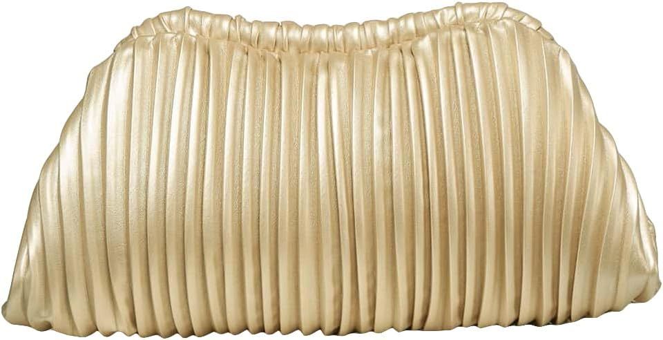 Verdusa Women's Ruched Evening Handbags Clutch Purses Pleated Cloud Crochet Bag | Amazon (US)