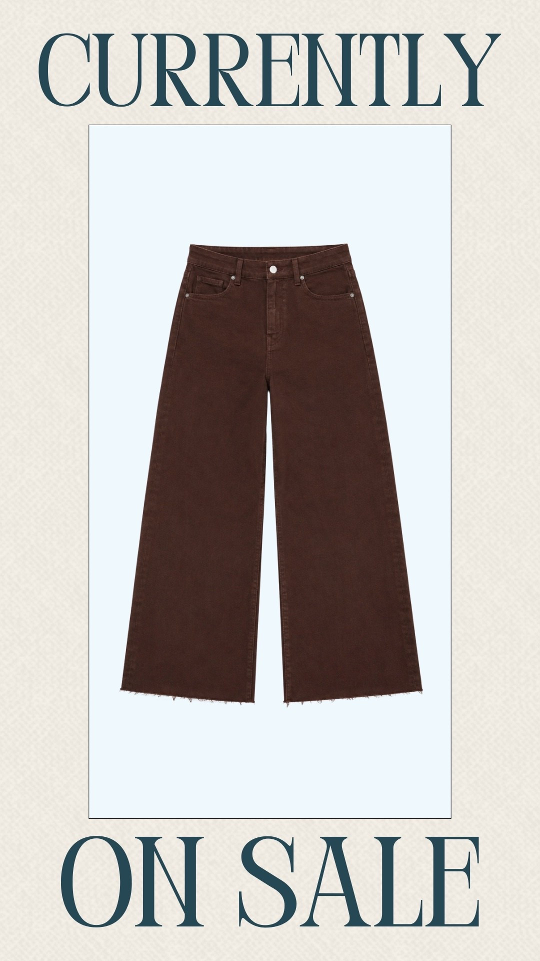 These wide-leg brown jeans are one of my favorite sale finds right now. They're a nice change from blue denim and go with so many neutral pieces. Grab them while they're still on sale.

#LTKSeasonal #LTKOver40 #LTKSaleAlert