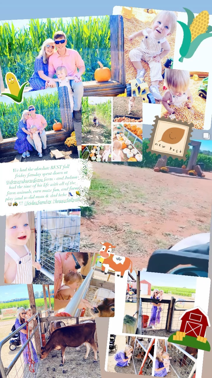 We had the absolute BEST fall 
friday famday spent down at @denverdownsfarm farm - and Judson had the time of his life with all of the farm animals, corn maze fun, and farm play (and so did mom & dad hehe 🛝) 🌽🐮🚜 !!! #fridayfamday #happyfallyall 


#LTKfamily #LTKSeasonal #LTKbaby