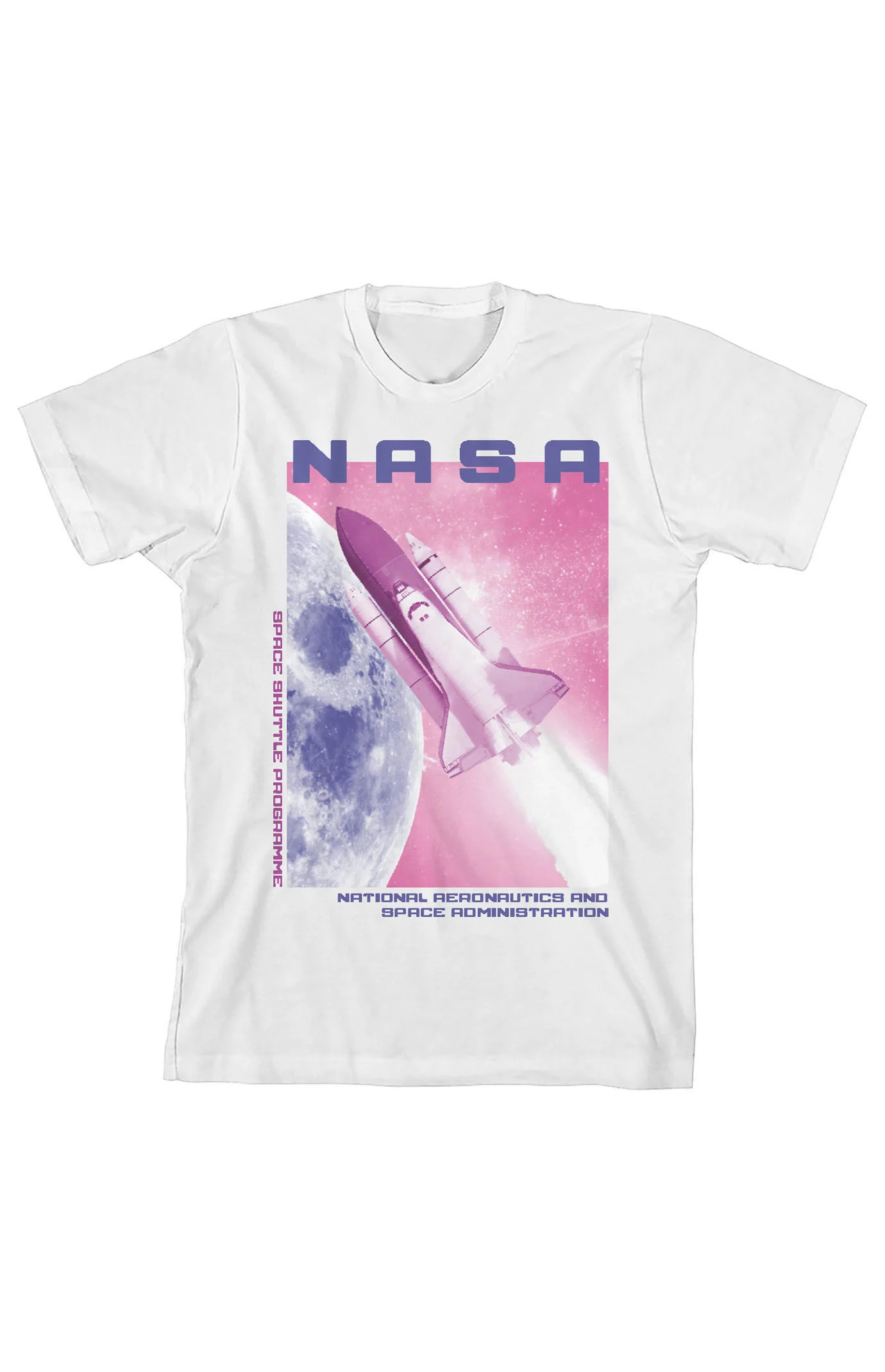Kids NASA Pink Sky T-Shirt in White - Size XS | PacSun