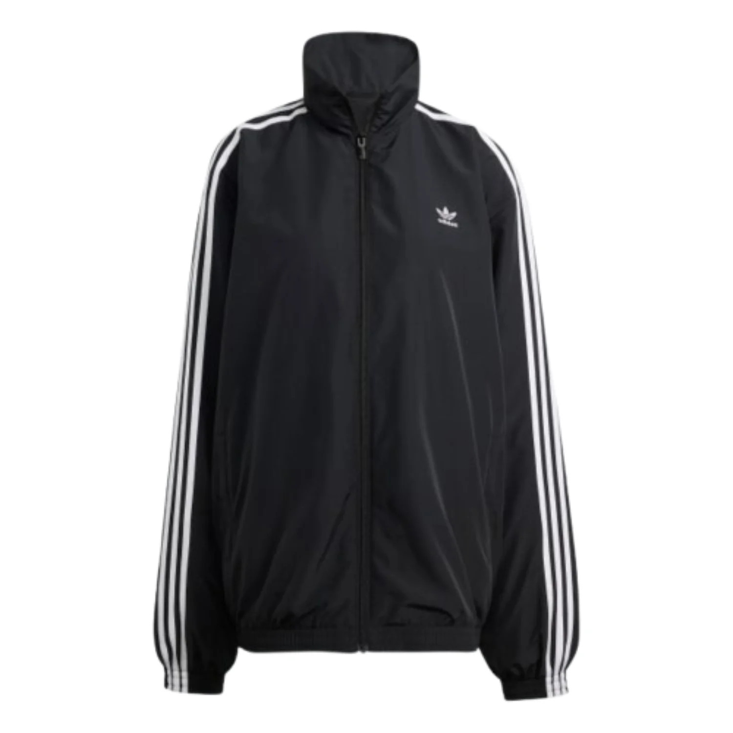 (WMNS) adidas Adilenium Season 3 Oversized Track Jacket 'Black White' JD3392 | KICKS CREW