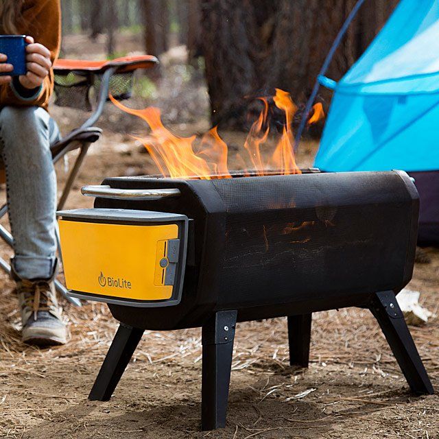 Smokeless Portable Fire Pit and Grill | UncommonGoods