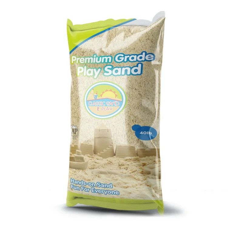 Classic Sand & Play Sand for Sandbox, Table, Therapy and Outdoor Use - 40 lbs - Walmart.com | Walmart (US)
