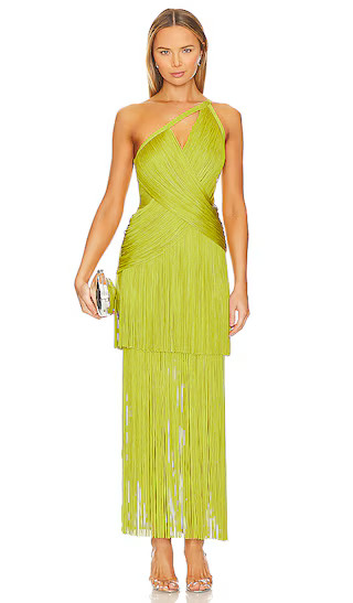 Fringe One Shoulder Gown
                    
                    Herve Leger | Revolve Clothing (Global)