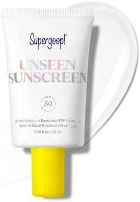 Supergoop! Unseen Sunscreen - Clear & Invisible Face Sunscreen + Broad Spectrum + Makeup-Gripping... | Amazon (US)