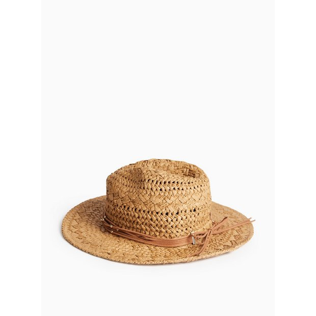 Natural Straw Stetson Hat One Size | Tu Clothing
