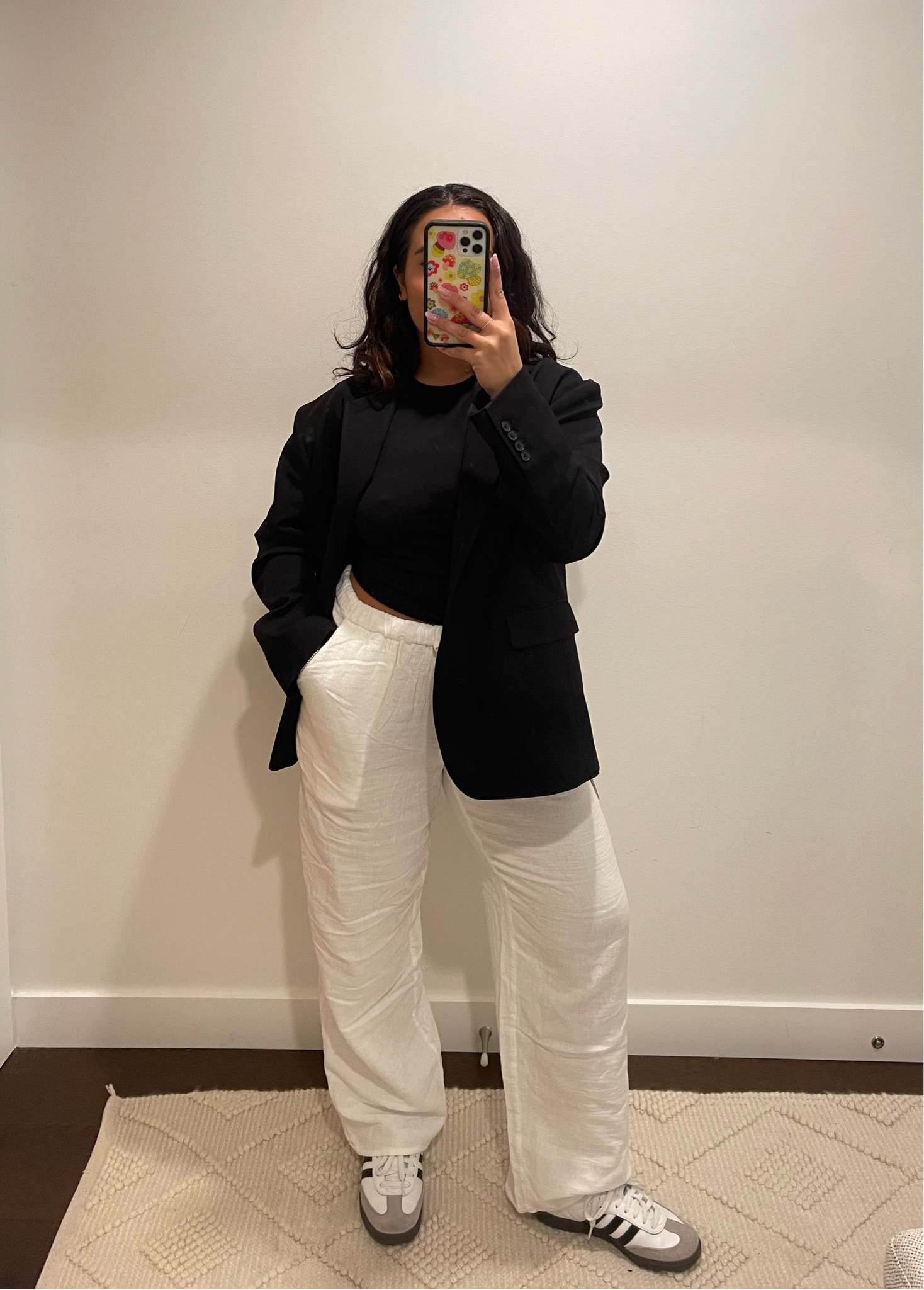 Comfy spring outfit for work! 🌼 wearing a S in all, and Women’s 6.5 in my sambas

#sambas #adidassambas #workoutfit #linen #linenpants #springoutfit #blackblazer  

#LTKstyletip #LTKtravel #LTKeurope