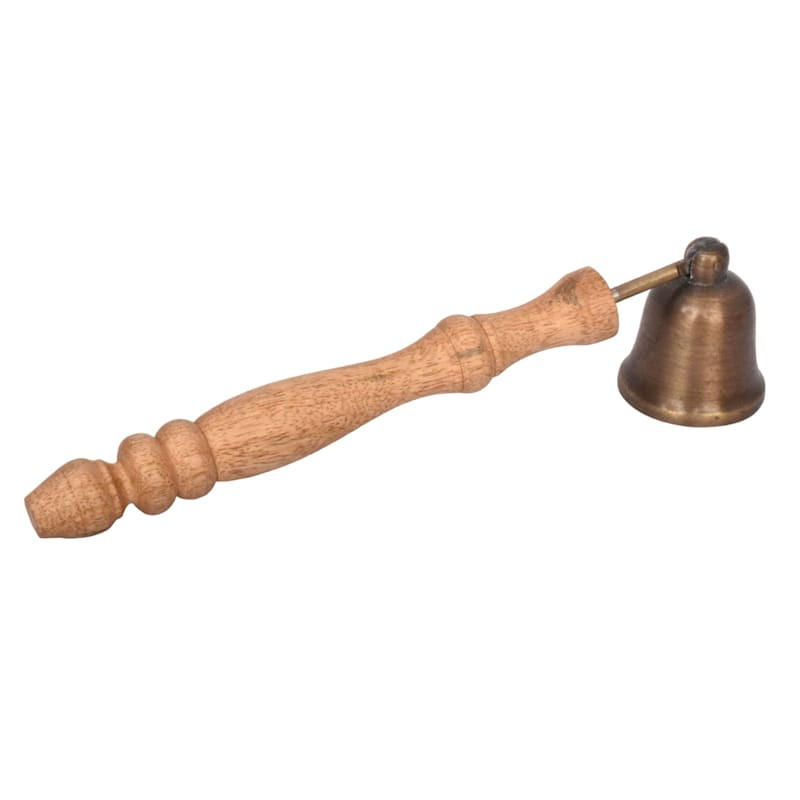 Rustic Natural Wooden Handle Candle Snuffer | At Home