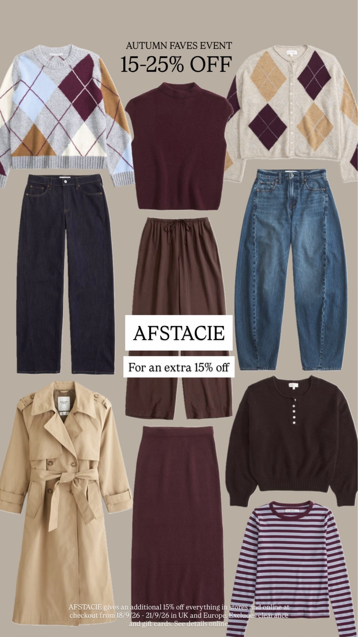 @abercrombie Autumn Faves Event picks 🍂 ad #abercrombiepartner

#LTKautumn #LTKjeans #LTKsale