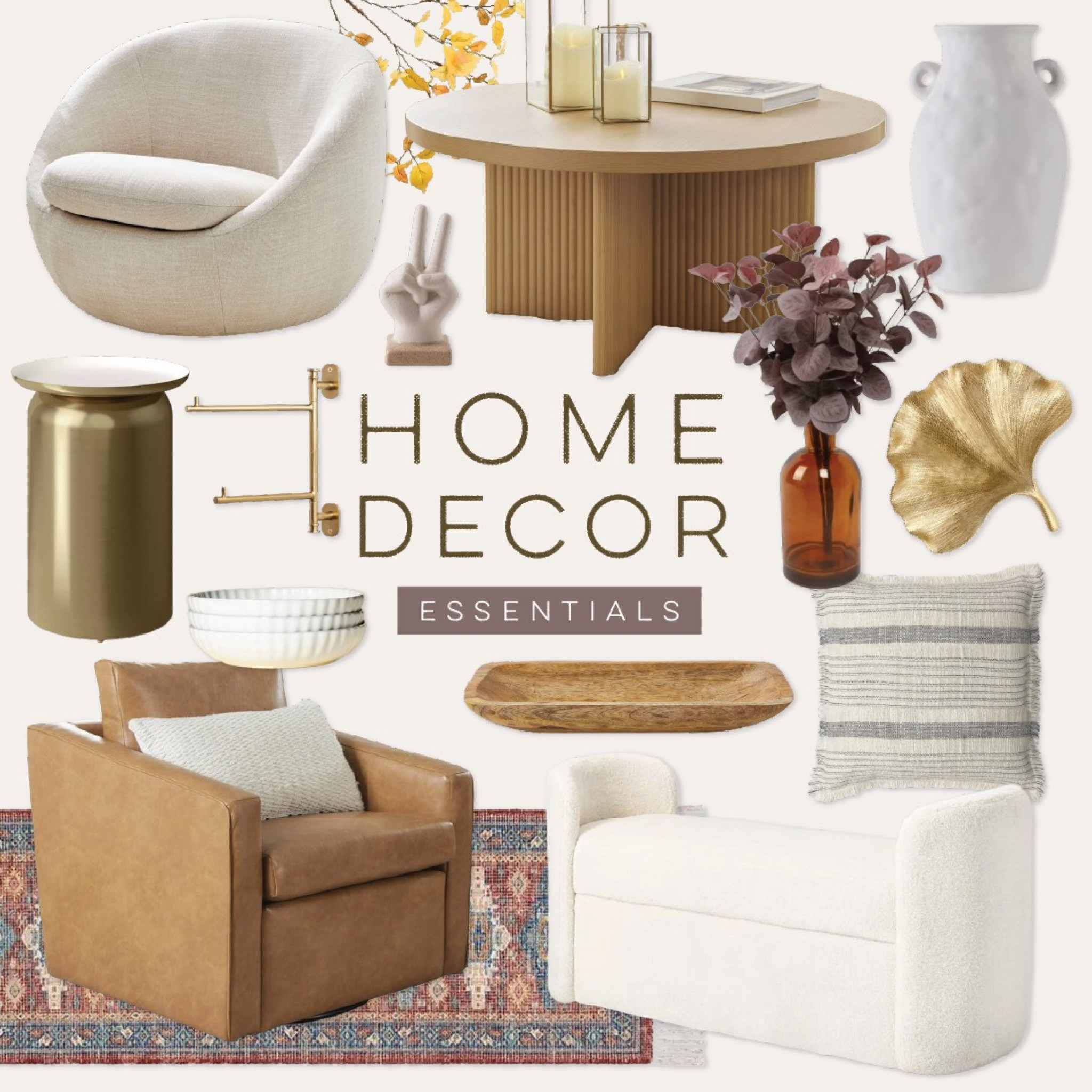 Bringing all the luxe vibes home with these dreamy decor pieces!  Leather chairs, chic rugs, and a touch of gold for the win! 

#HomeStyleUpgrade #TrendySpaces #CozyCorners

#LTKFamily #LTKHome