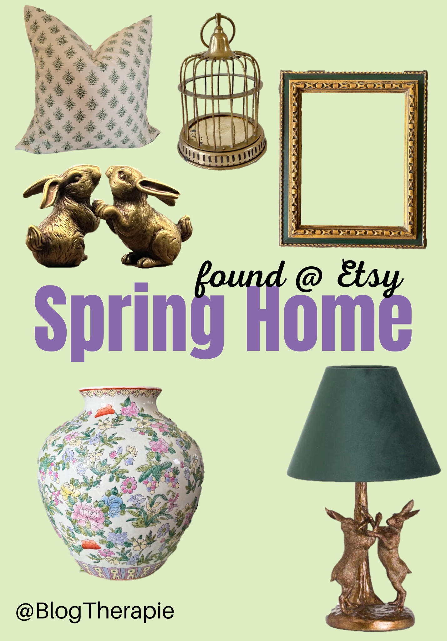 Spring home decor found at Etsy. Really leaning into my brass bunnies this year.

#LTKSeasonal #LTKhome