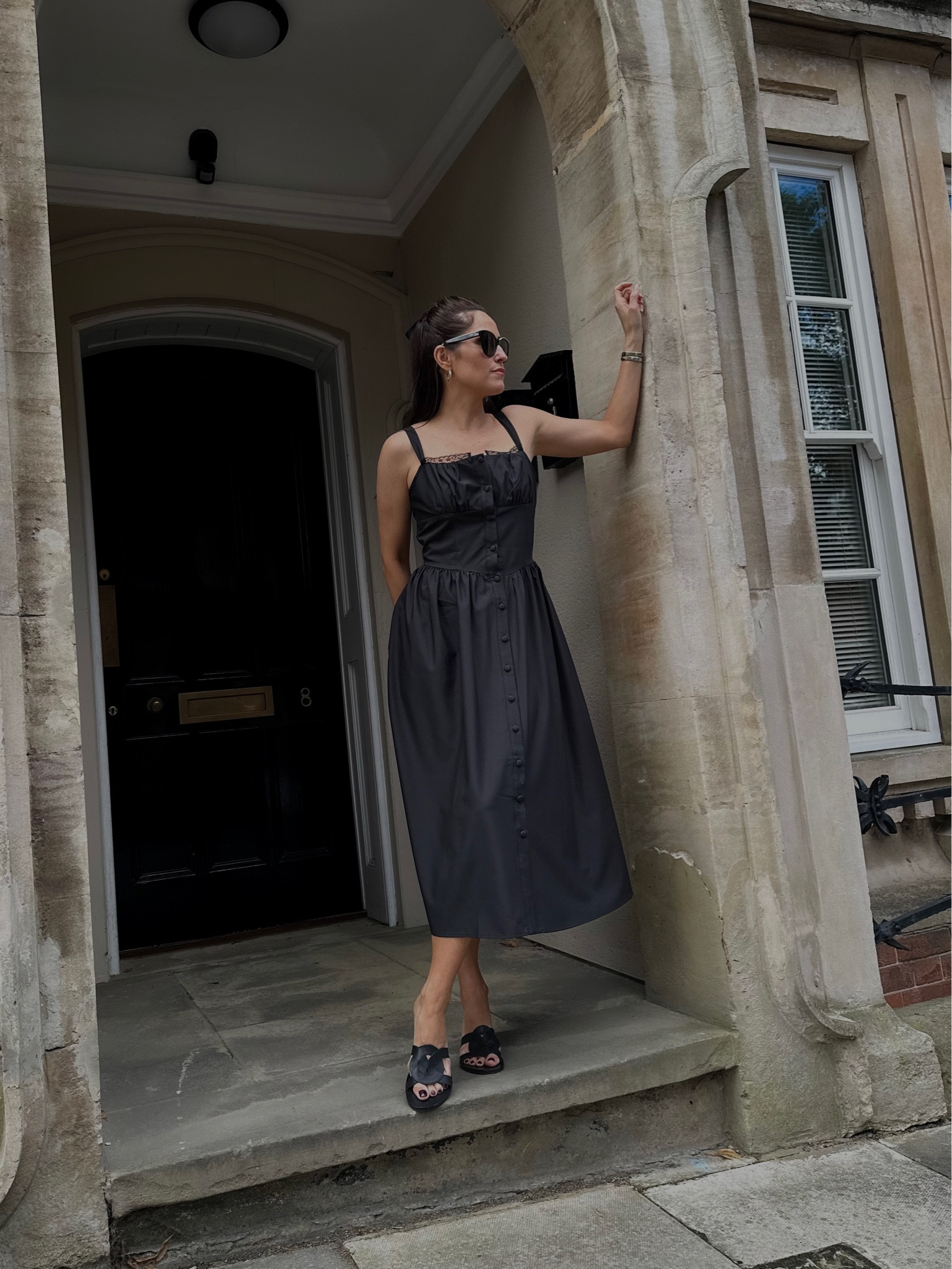 Black dress. Summer black dress. Summer dress. Black sandals 

#LTKeurope #LTKshoecrush #LTKSeasonal