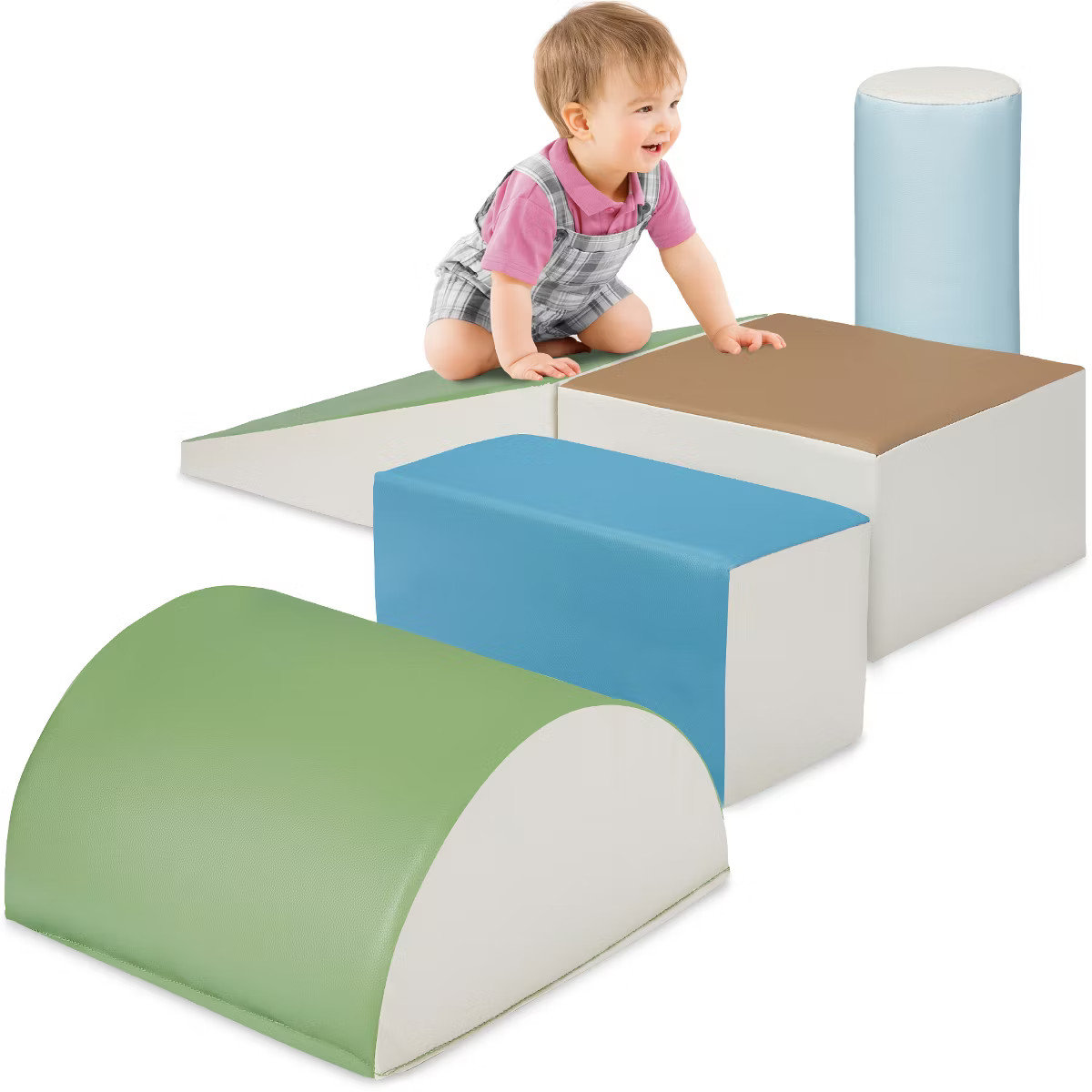 Best Choice Products 5-Piece Kids Climb & Crawl Soft Foam Block Playset Structures for Child Deve... | Target
