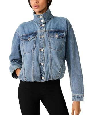 Steve Madden Allyson Cotton Denim Stand Collar Jacket | Bloomingdale's (US)