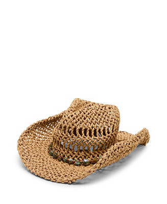 Steve Madden Beaded Trim Western Hat - Macy's | Macy's