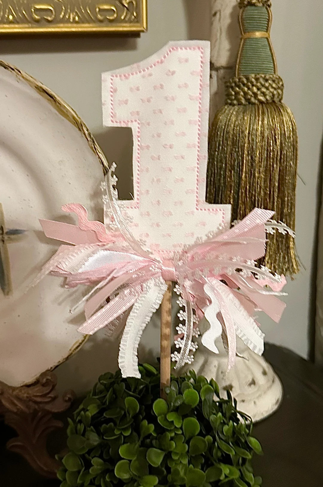 Cake Topper-first Birthday / Cake Topper / Elegant Cake Topper / 1st Birthday Cake Topper/ Girl C... | Etsy (US)